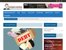 Tablet Screenshot of contact-centres.com